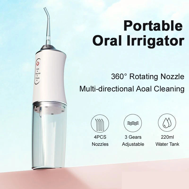 Power Floss on the Go 3 Modes, 4 Nozzles 🦷